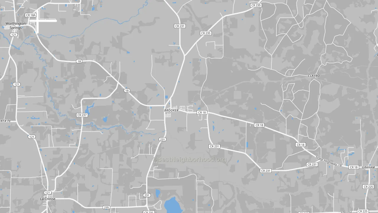 Transit Grade map of 32622, FL