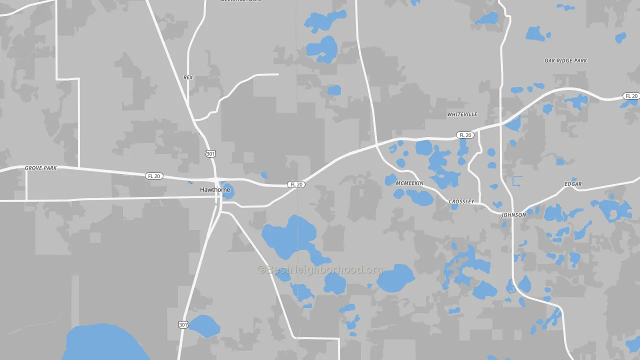 Transit Grade map of 32640, FL