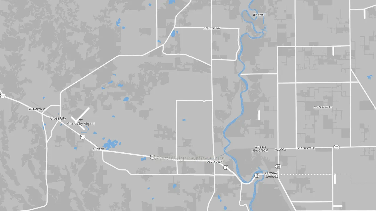 Transit Grade map of 32680, FL