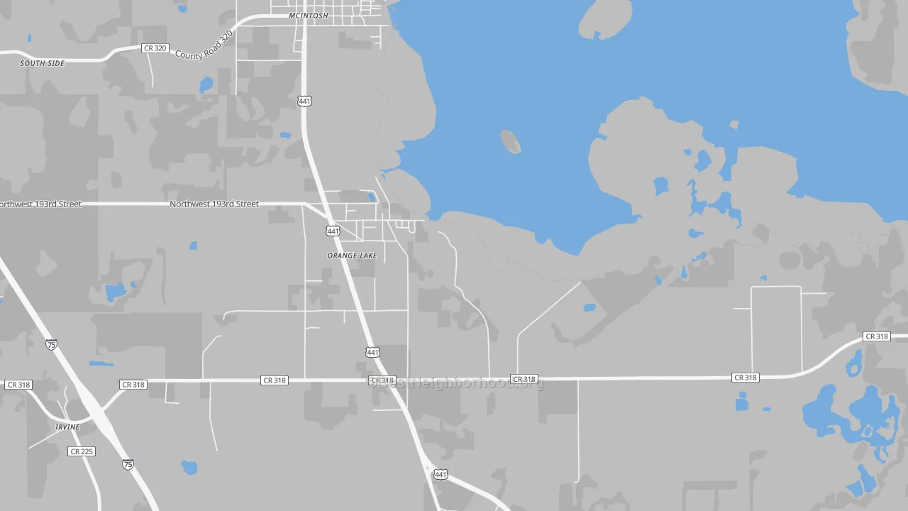 Transit Grade map of 32681, FL