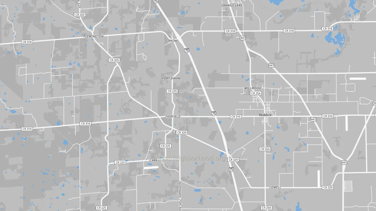 Transit Grade map of 32686, FL