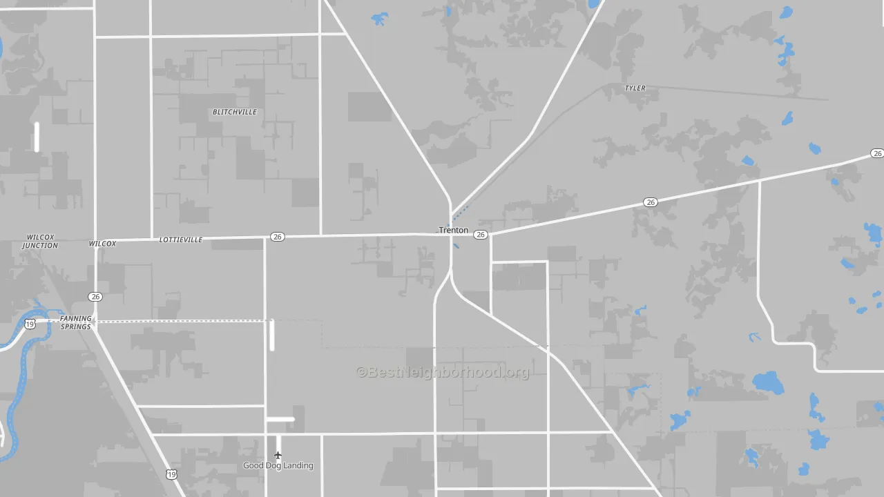 Transit Grade map of 32693, FL