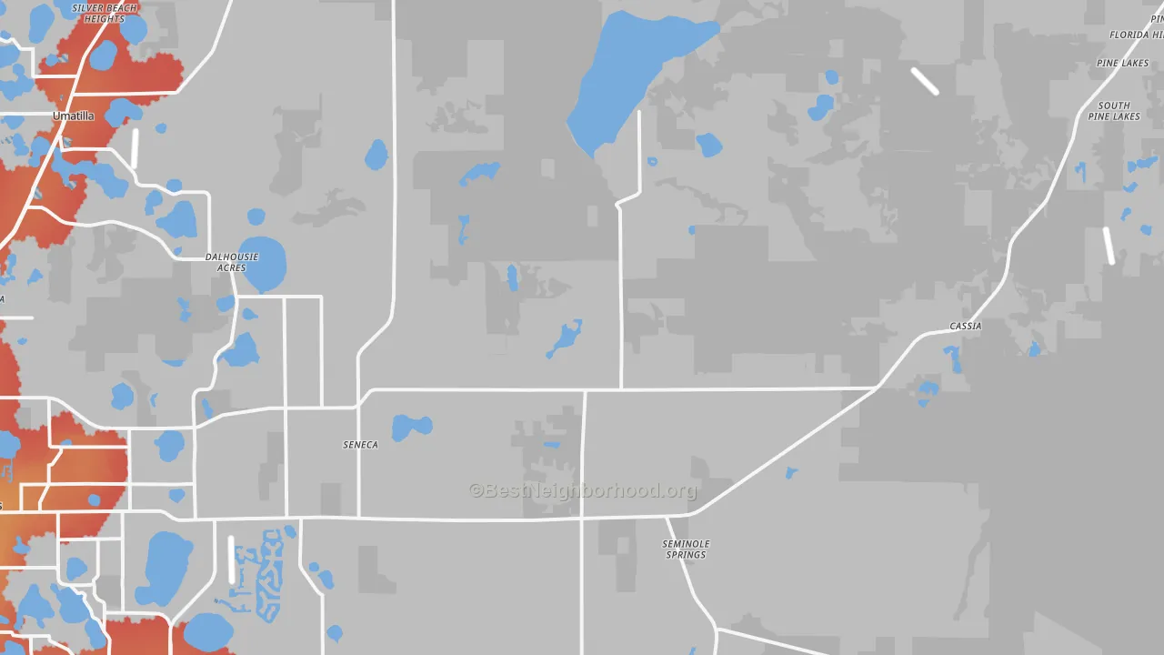 Transit Grade map of 32736, FL