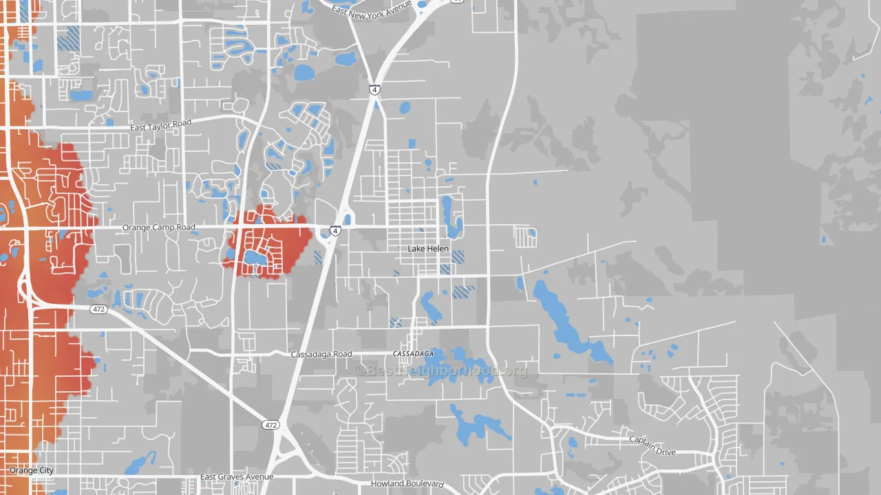 Transit Grade map of 32744, FL