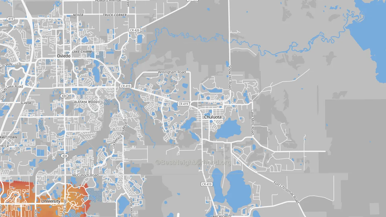 Transit Grade map of 32766, FL