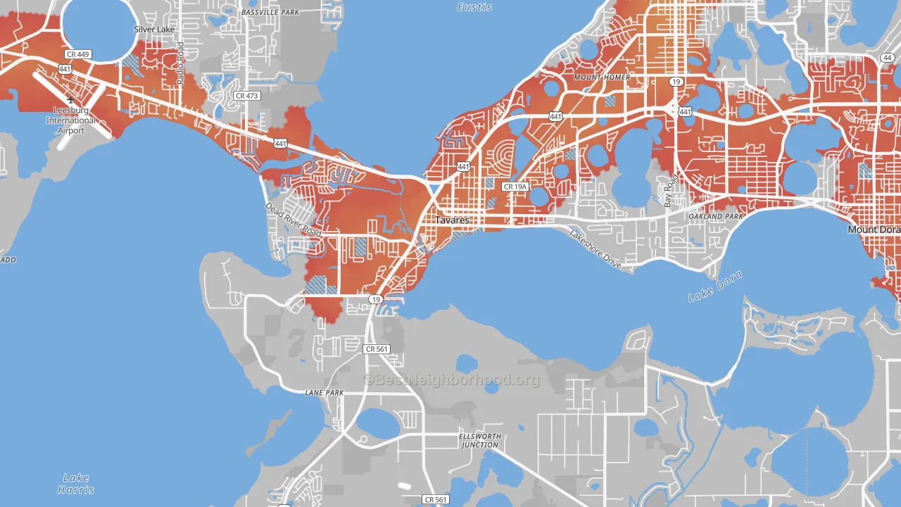 Transit Grade map of 32778, FL