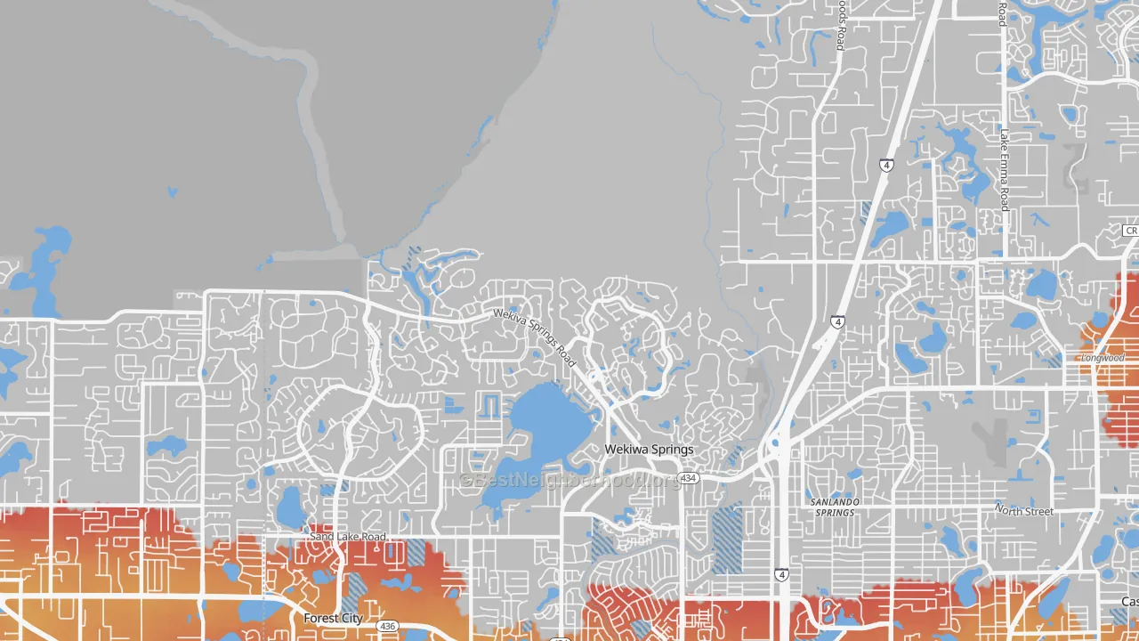 Transit Grade map of 32779, FL