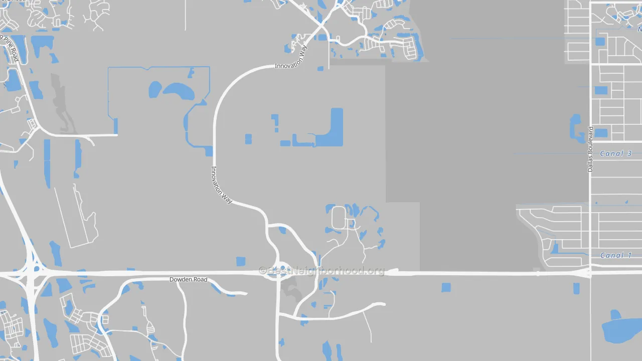 Transit Grade map of 32831, FL