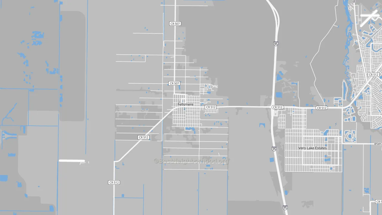 Transit Grade map of 32948, FL