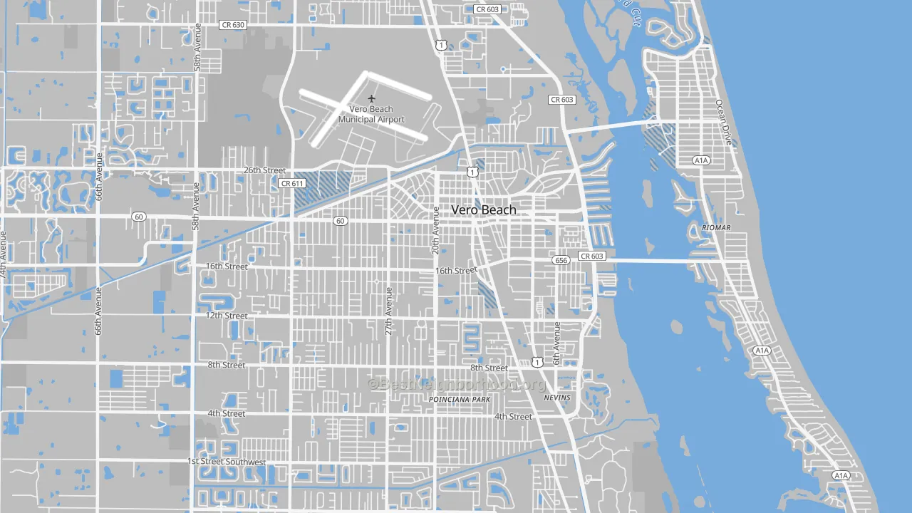 Transit Grade map of 32960, FL