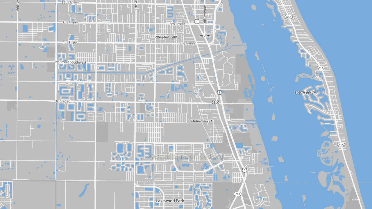 Transit Grade map of 32962, FL