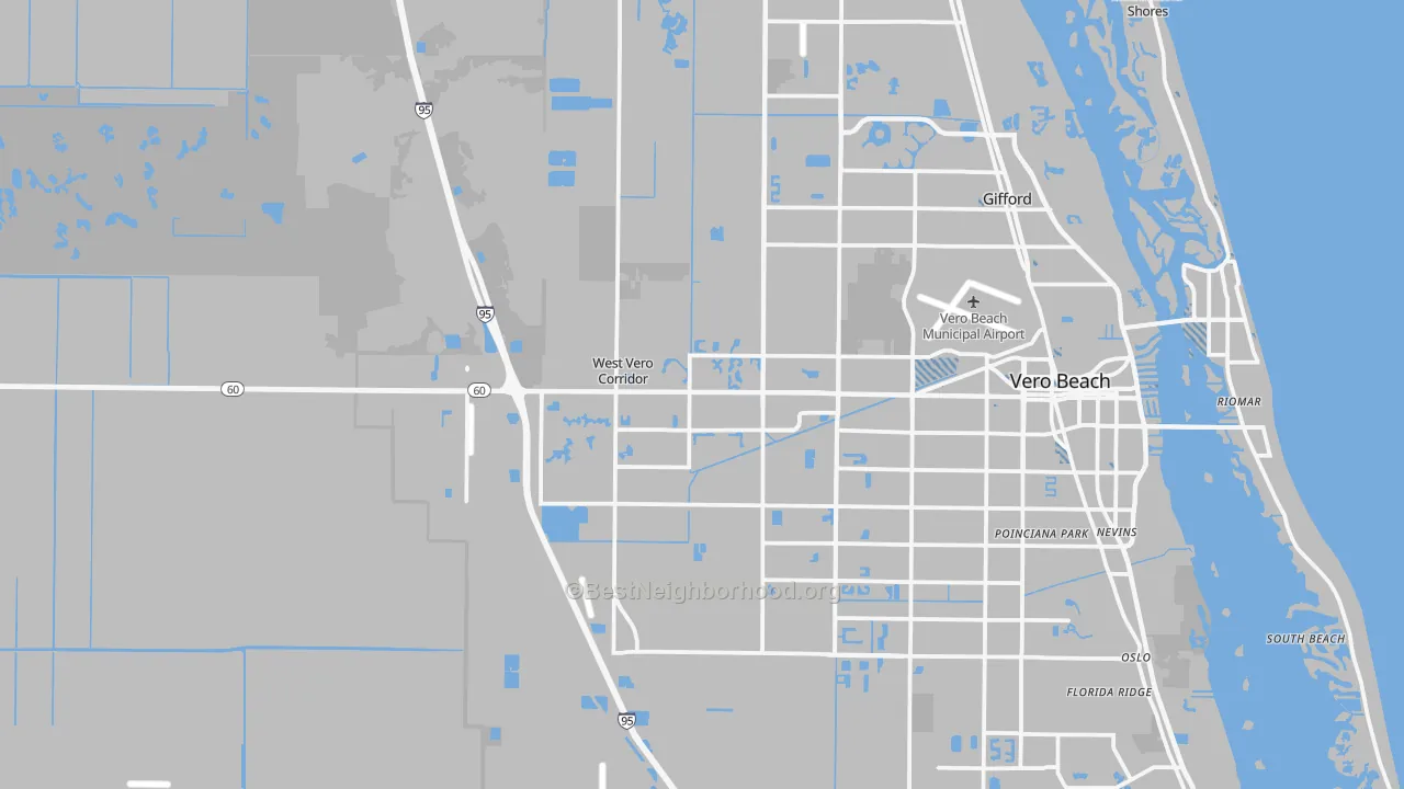 Transit Grade map of 32966, FL