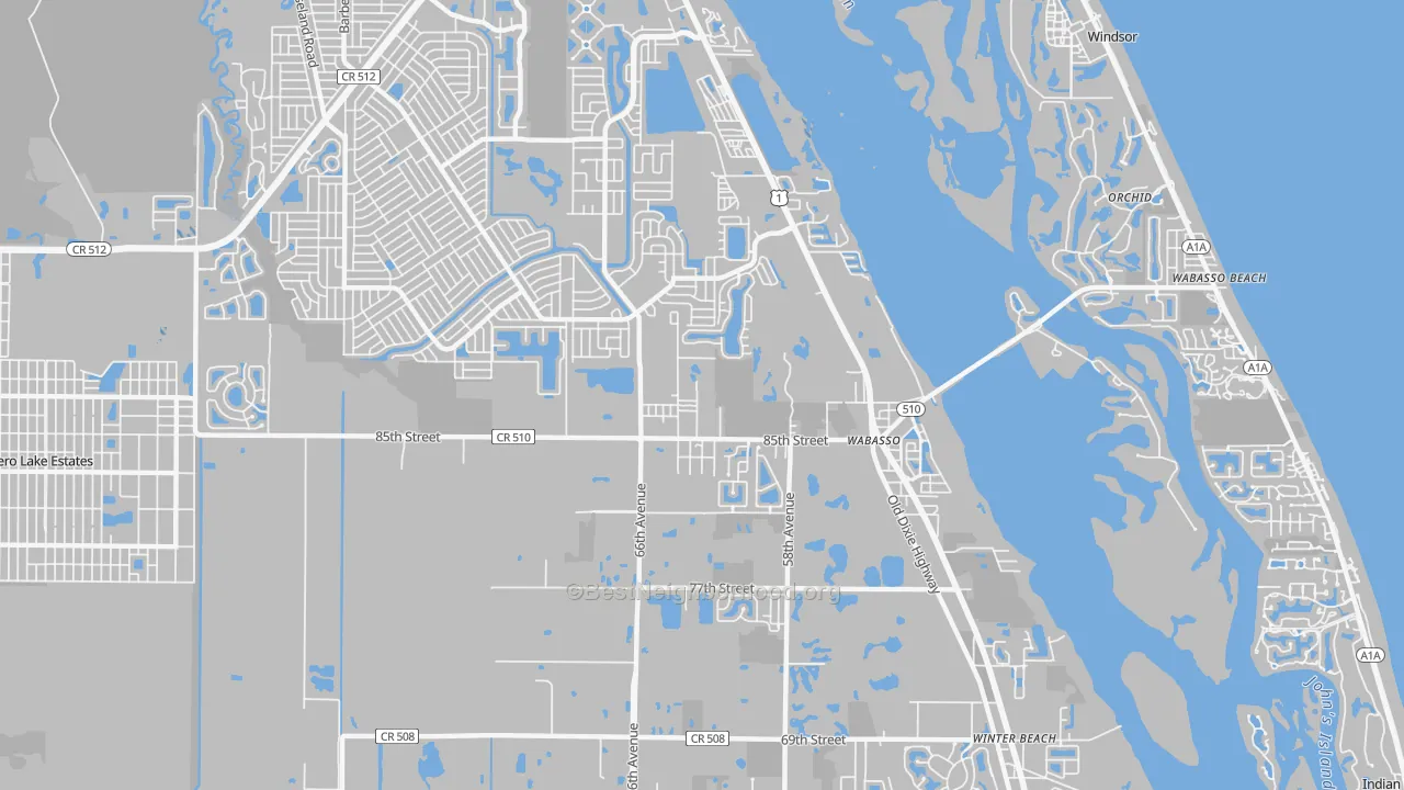 Transit Grade map of 32970, FL