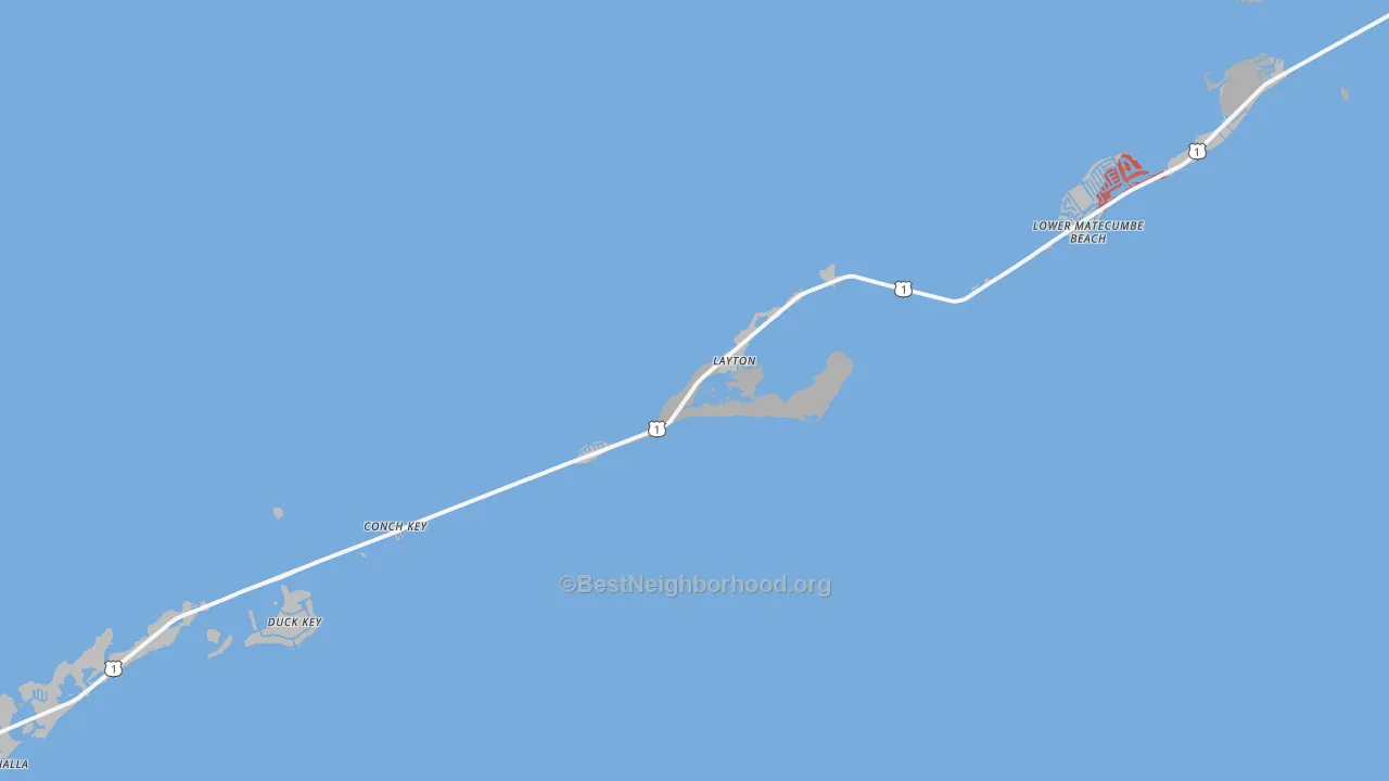 Transit Grade map of 33001, FL