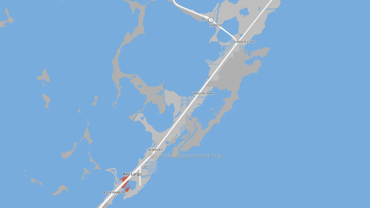 Transit Grade map of 33037, FL