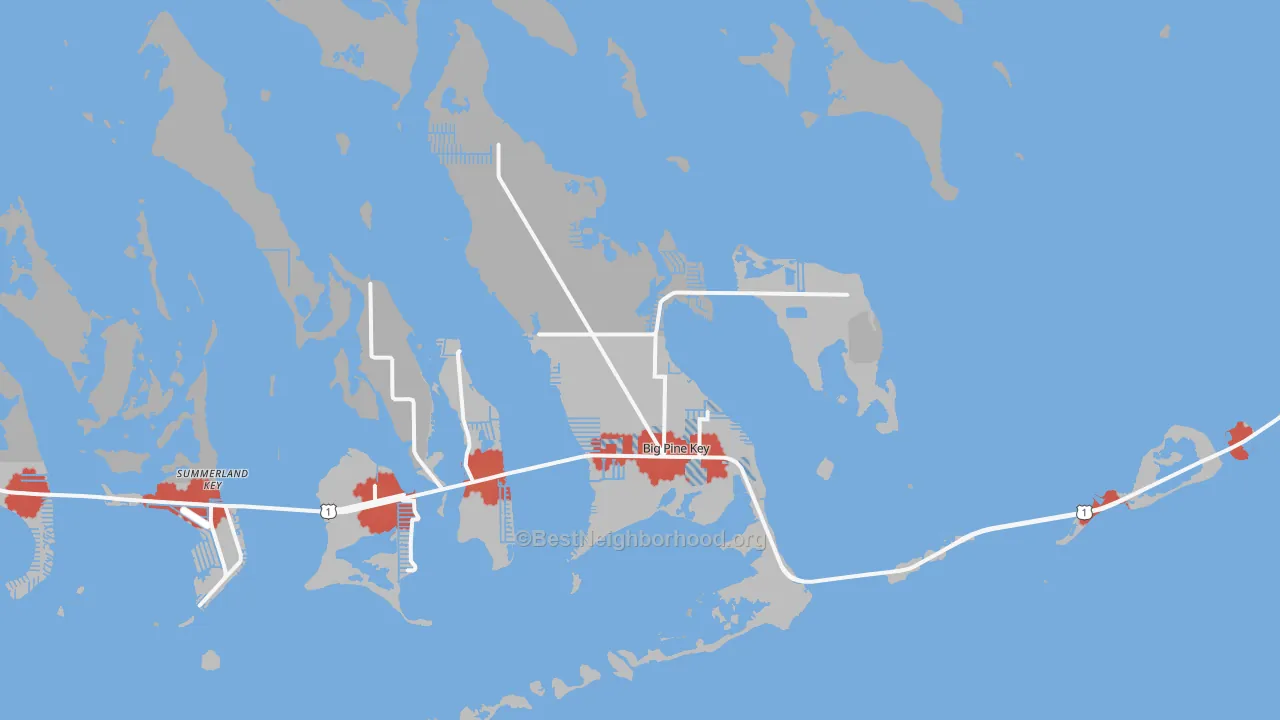 Transit Grade map of 33043, FL