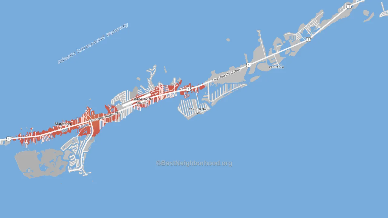 Transit Grade map of 33051, FL