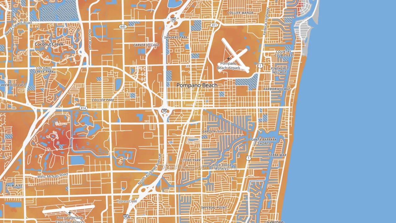 Transit Grade map of 33060, FL