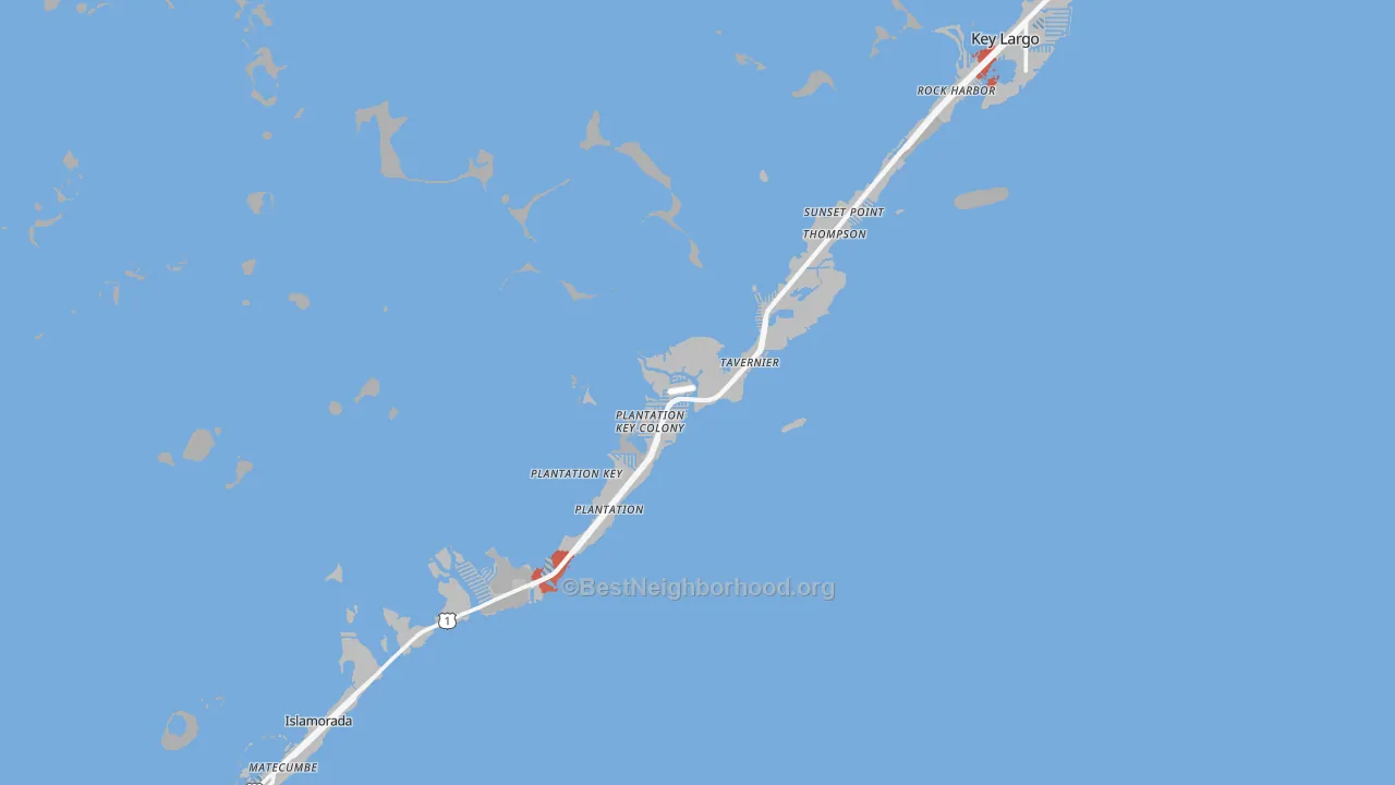Transit Grade map of 33070, FL