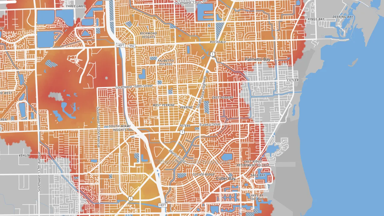 Transit Grade map of 33157, FL