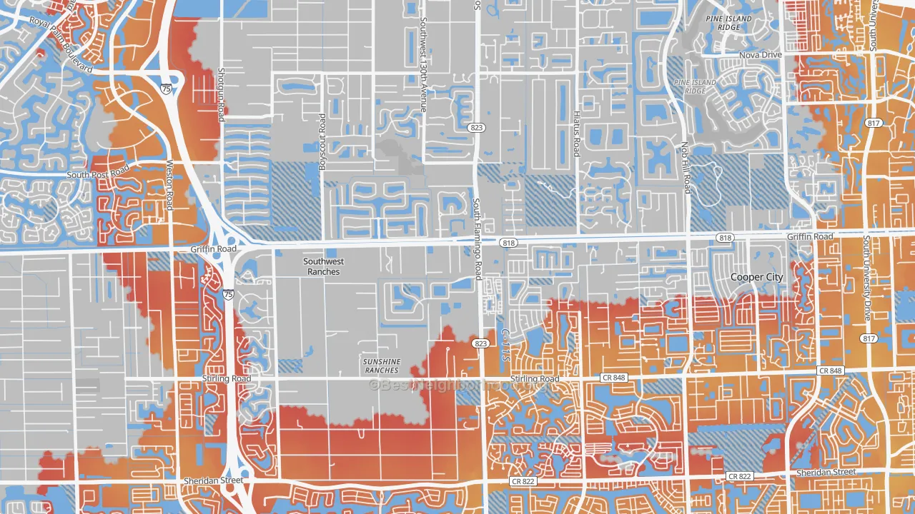 Transit Grade map of 33330, FL