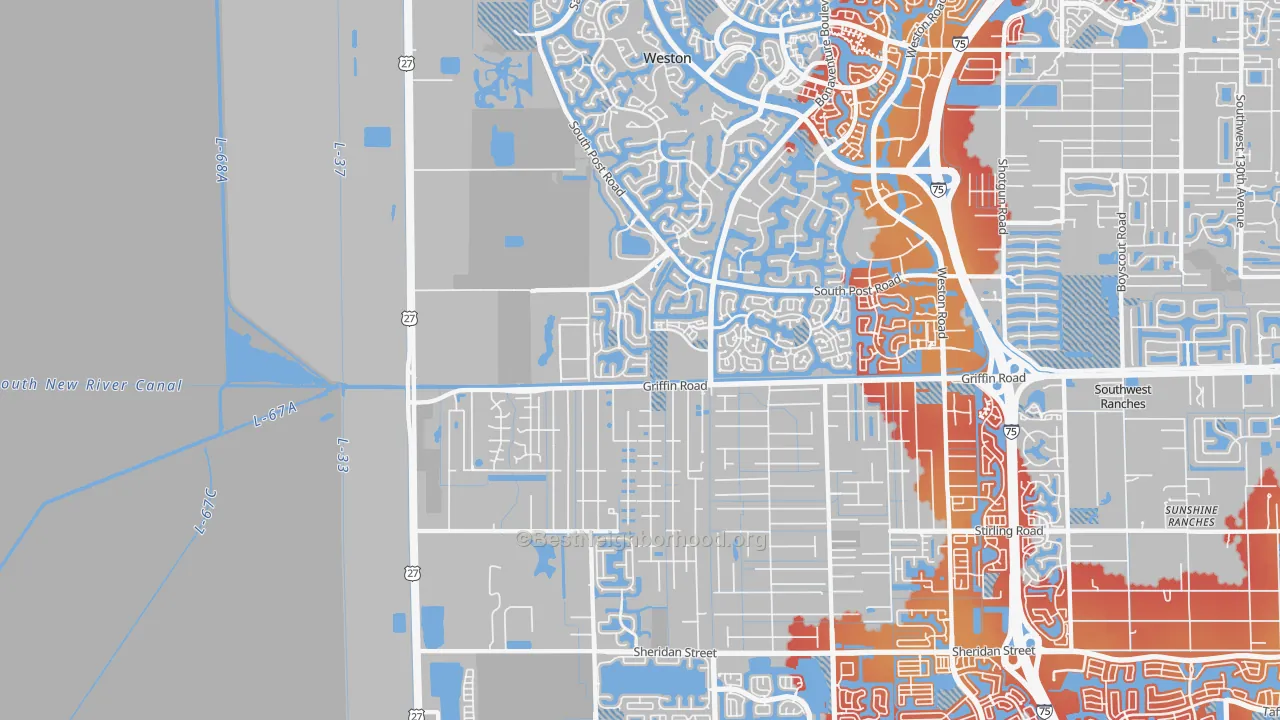 Transit Grade map of 33332, FL