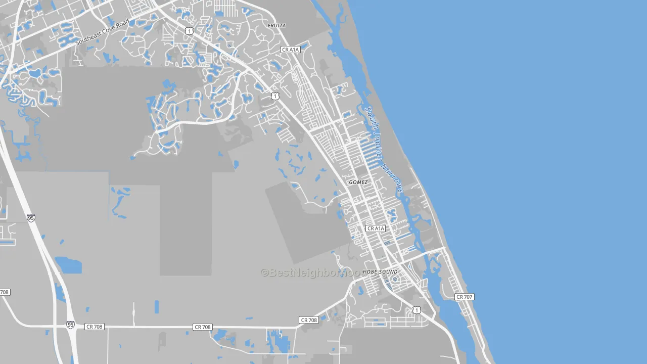 Transit Grade map of 33455, FL