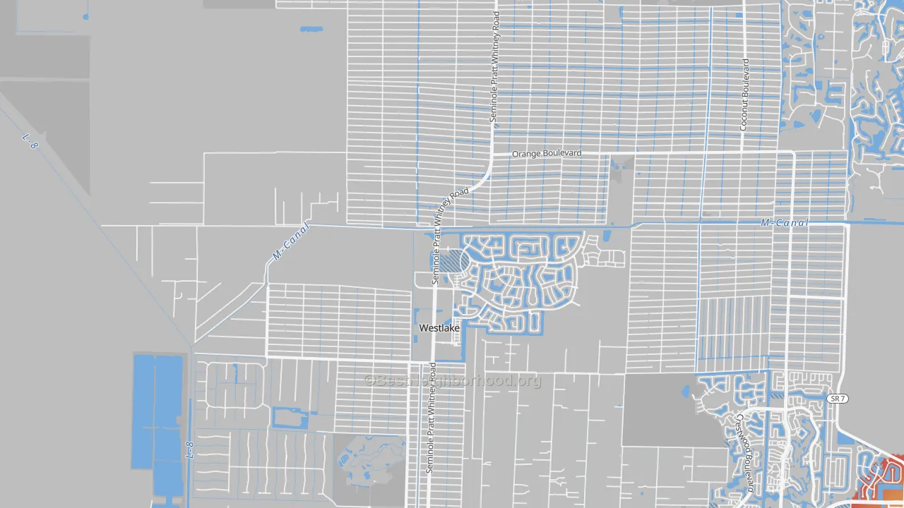 Transit Grade map of 33470, FL
