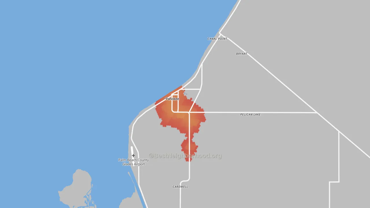 Transit Grade map of 33476, FL