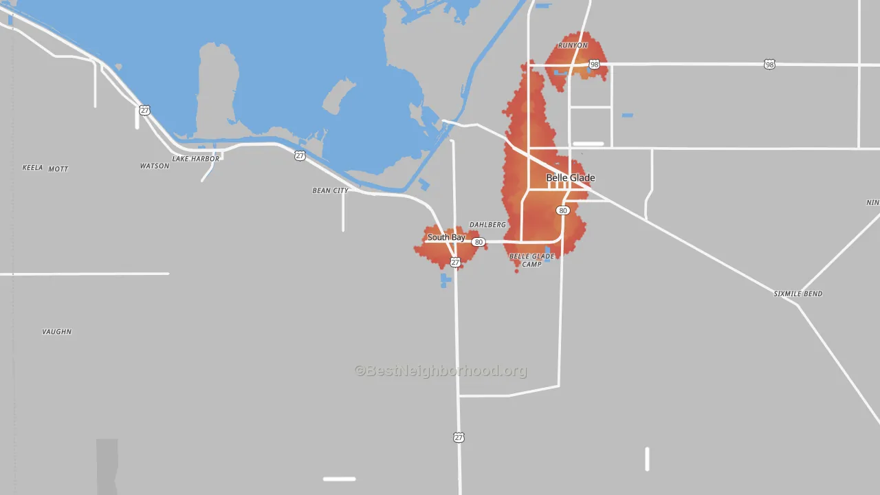 Transit Grade map of 33493, FL