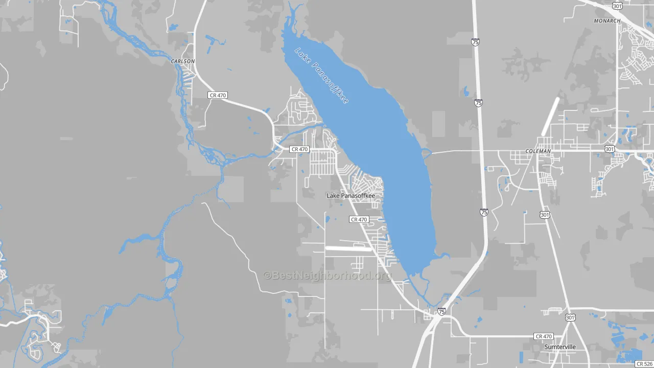 Transit Grade map of 33538, FL