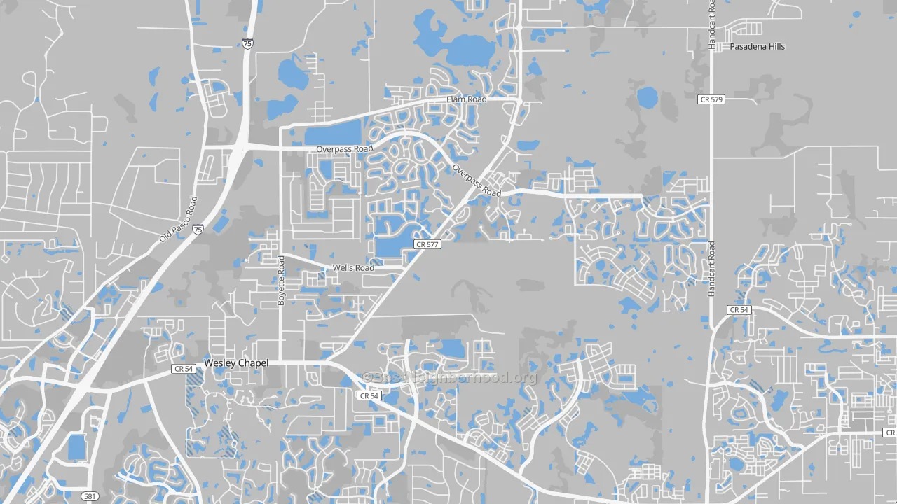 Transit Grade map of 33545, FL