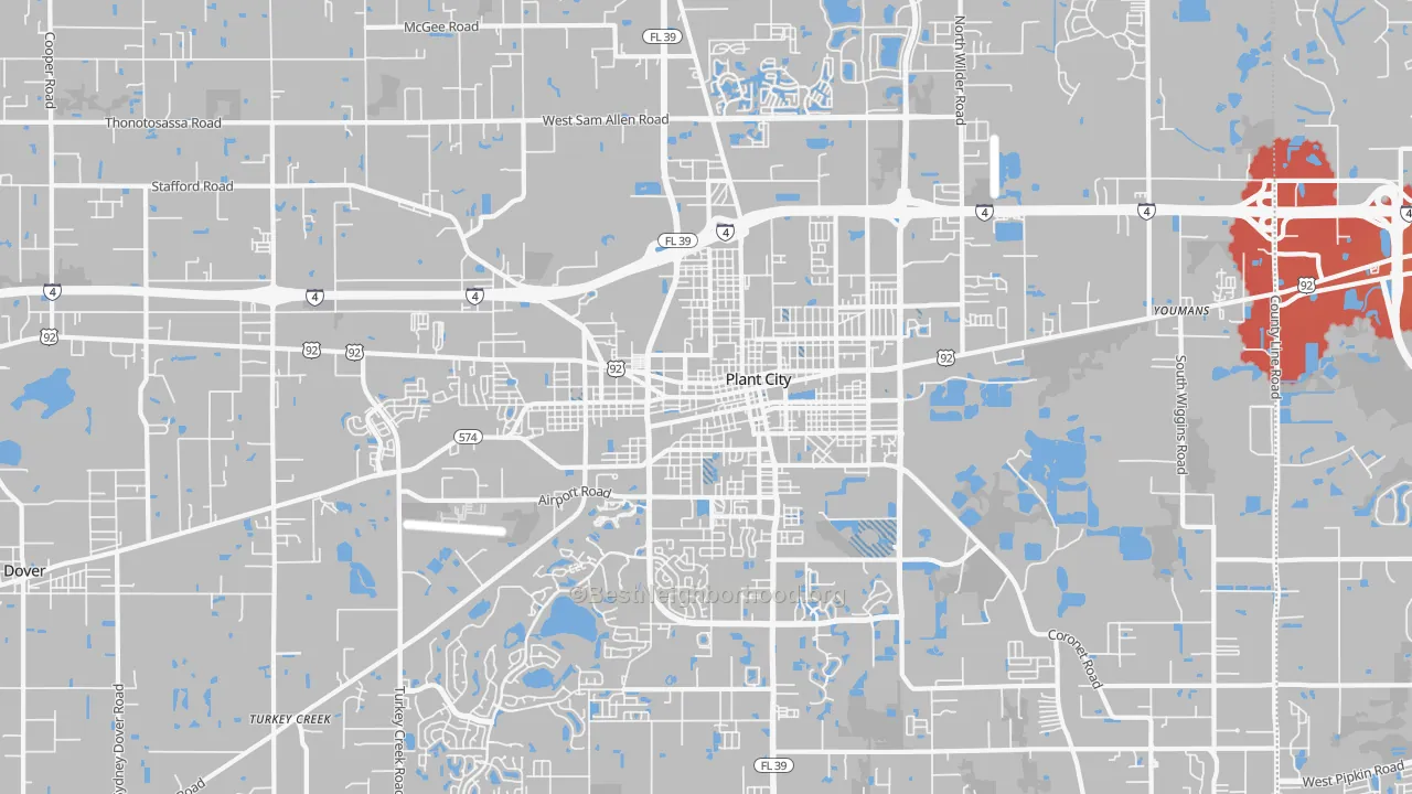Transit Grade map of 33563, FL