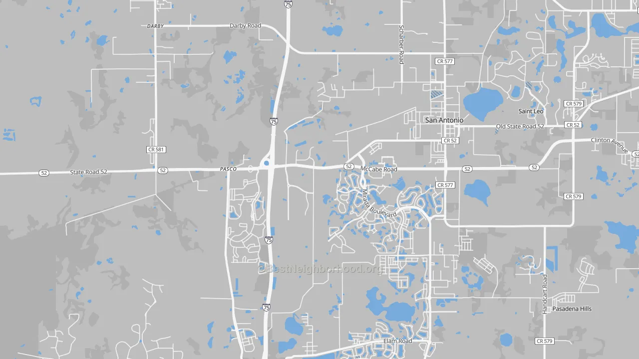 Transit Grade map of 33576, FL