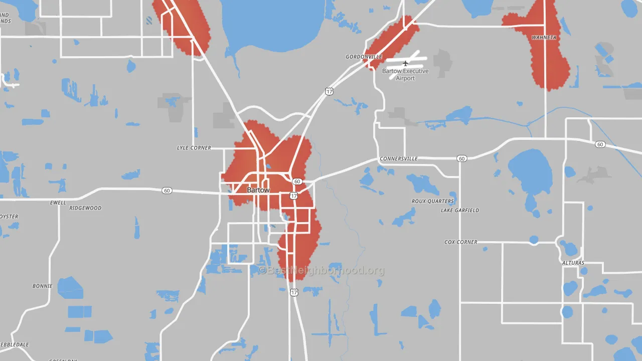 Transit Grade map of 33830, FL