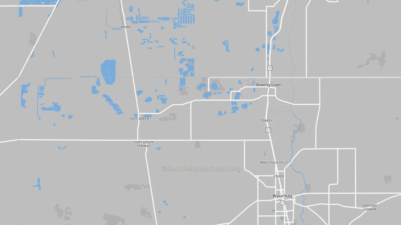 Transit Grade map of 33834, FL