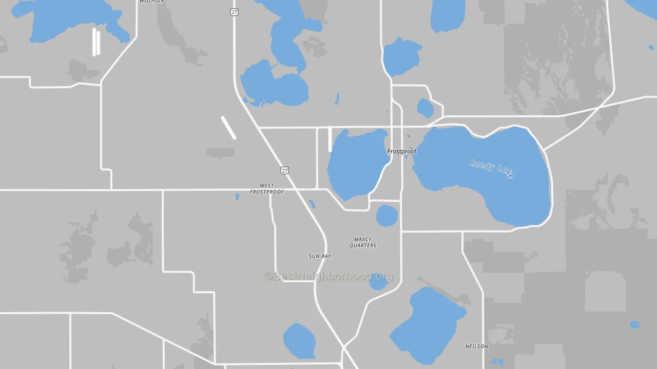 Transit Grade map of 33843, FL