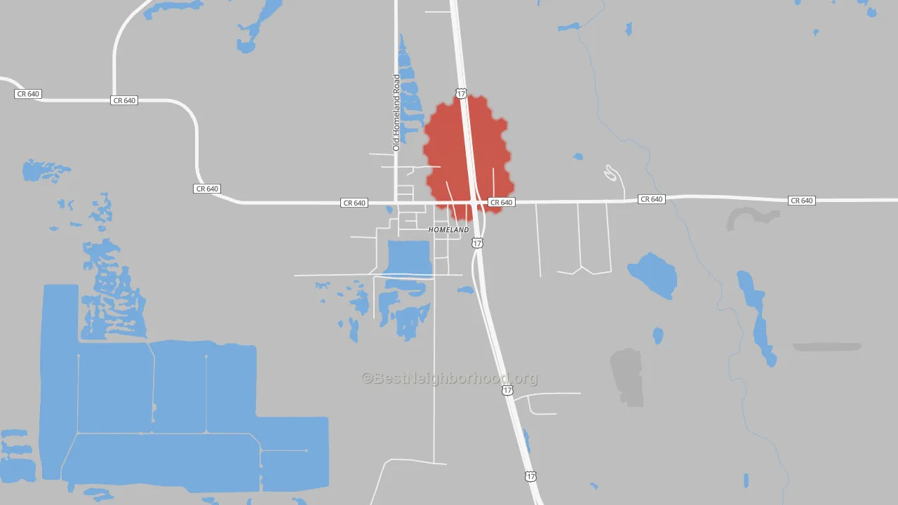 Transit Grade map of 33847, FL