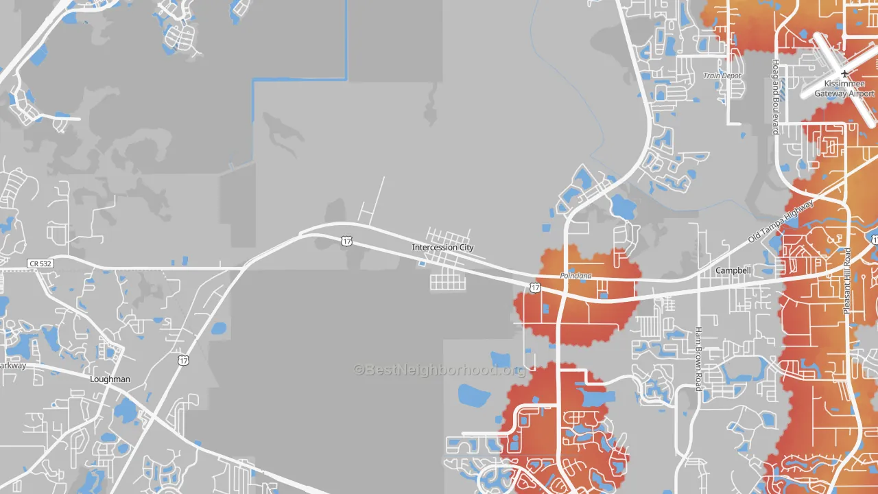 Transit Grade map of 33848, FL