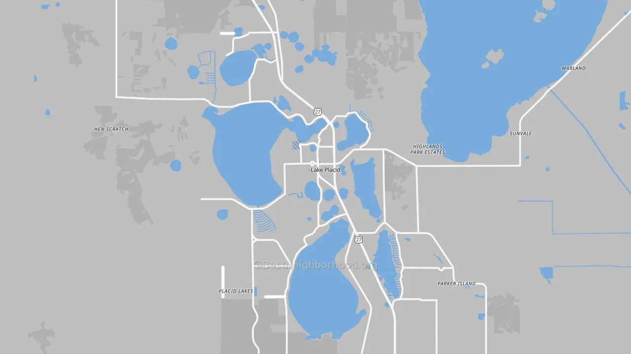 Transit Grade map of 33852, FL