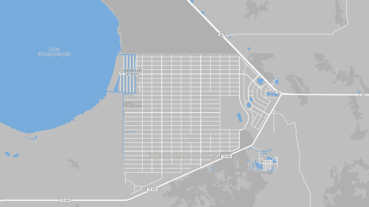 Transit Grade map of 33855, FL