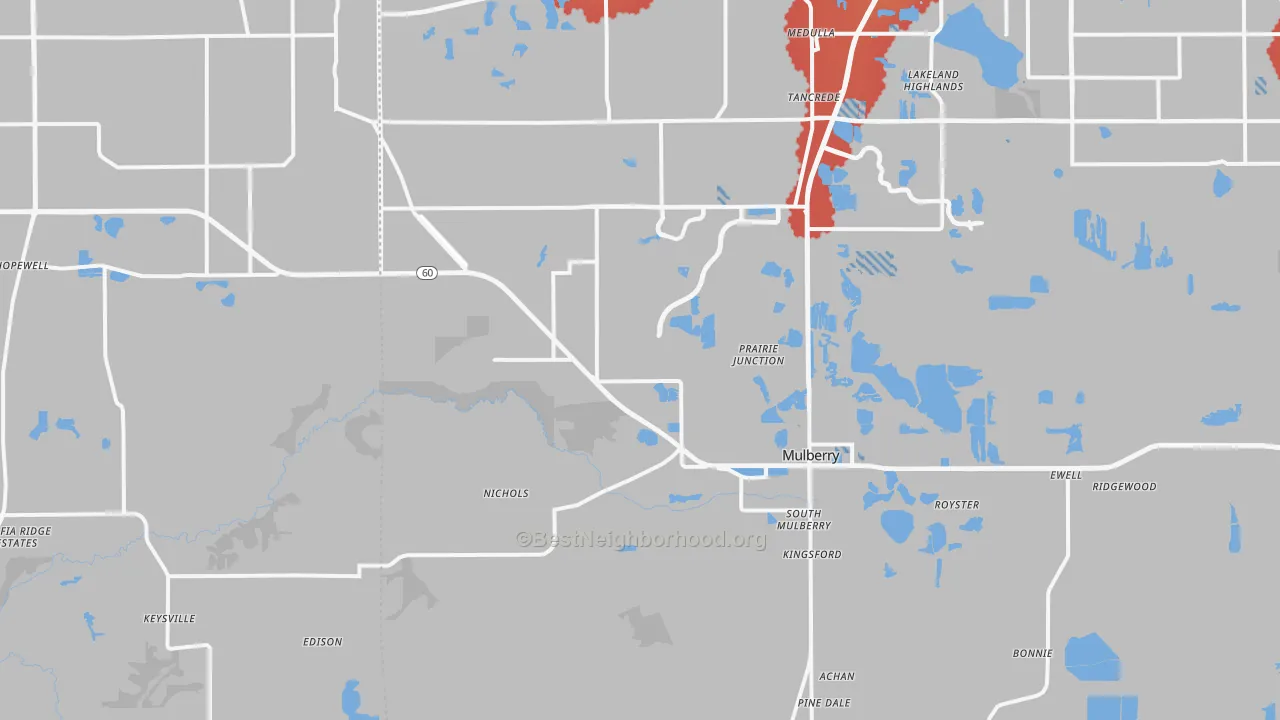 Transit Grade map of 33860, FL