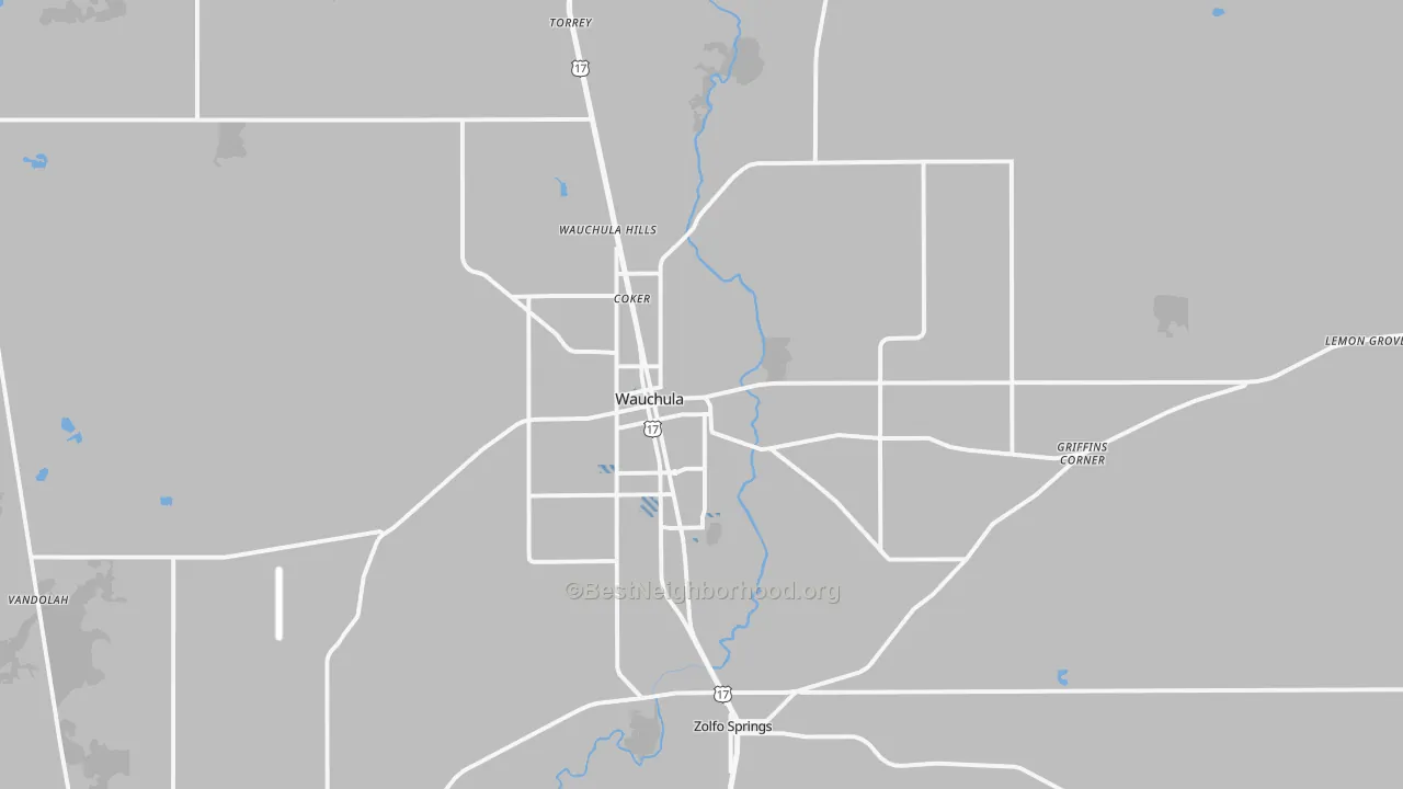 Transit Grade map of 33873, FL