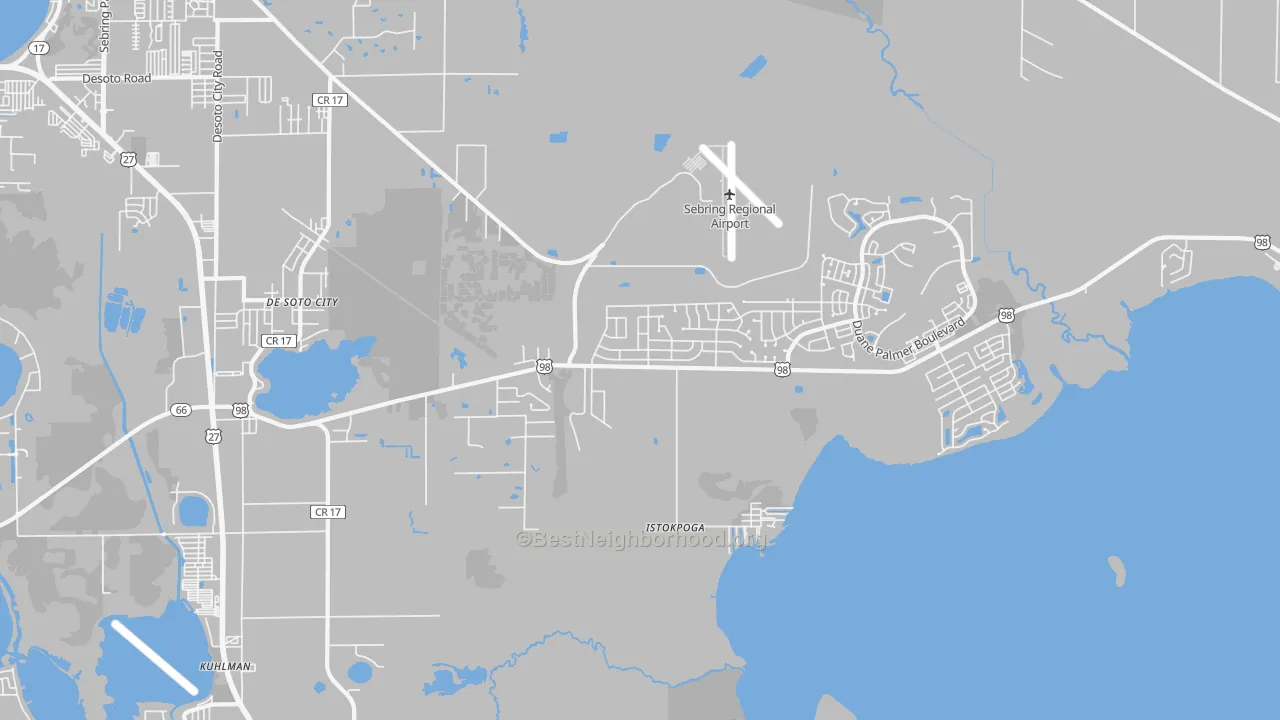 Transit Grade map of 33876, FL