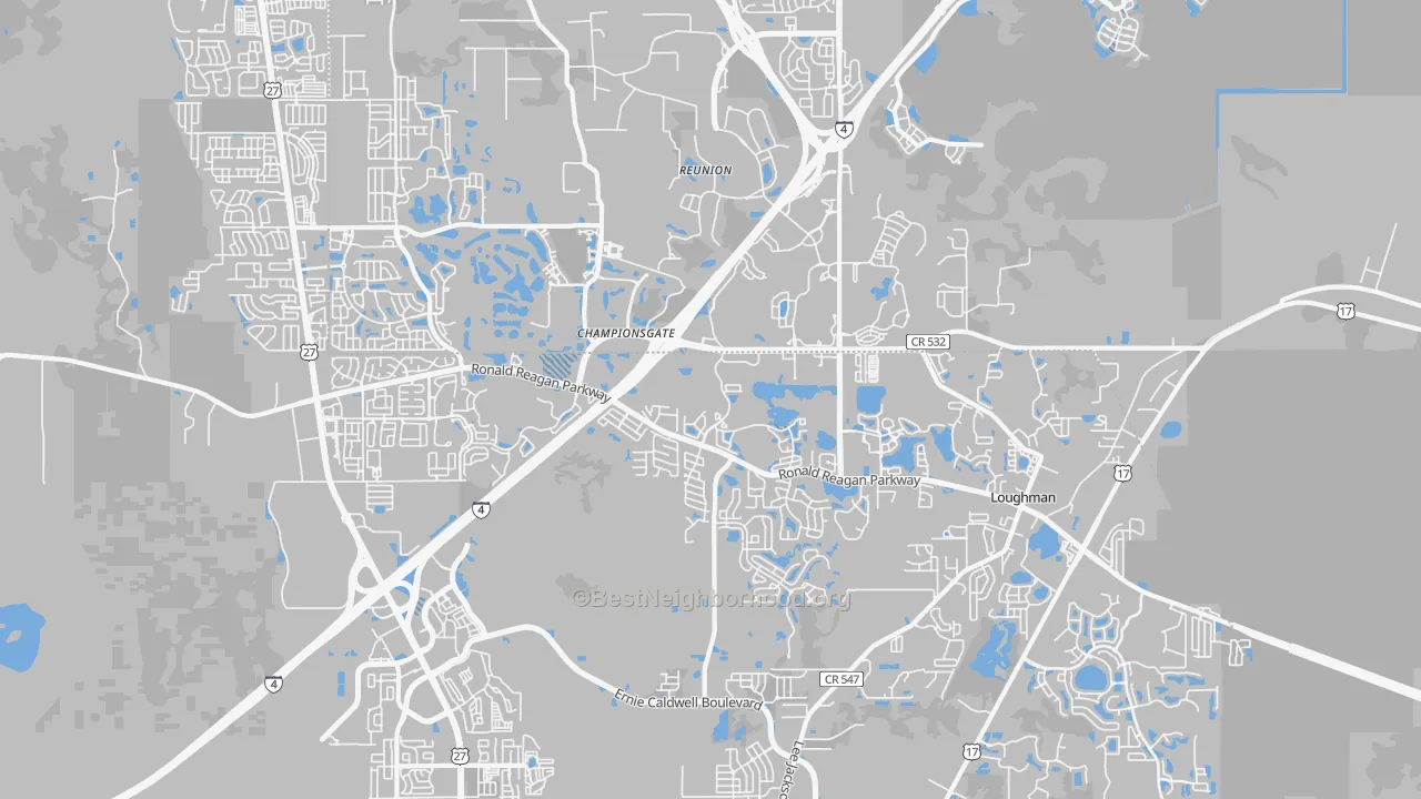 Transit Grade map of 33896, FL
