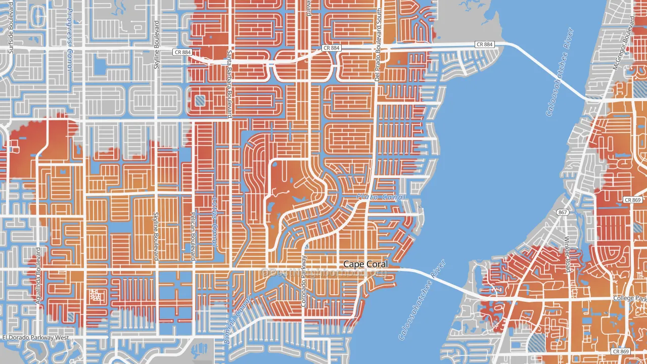 Transit Grade map of 33904, FL