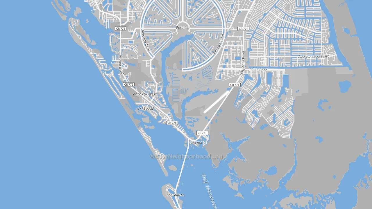 Transit Grade map of 33946, FL