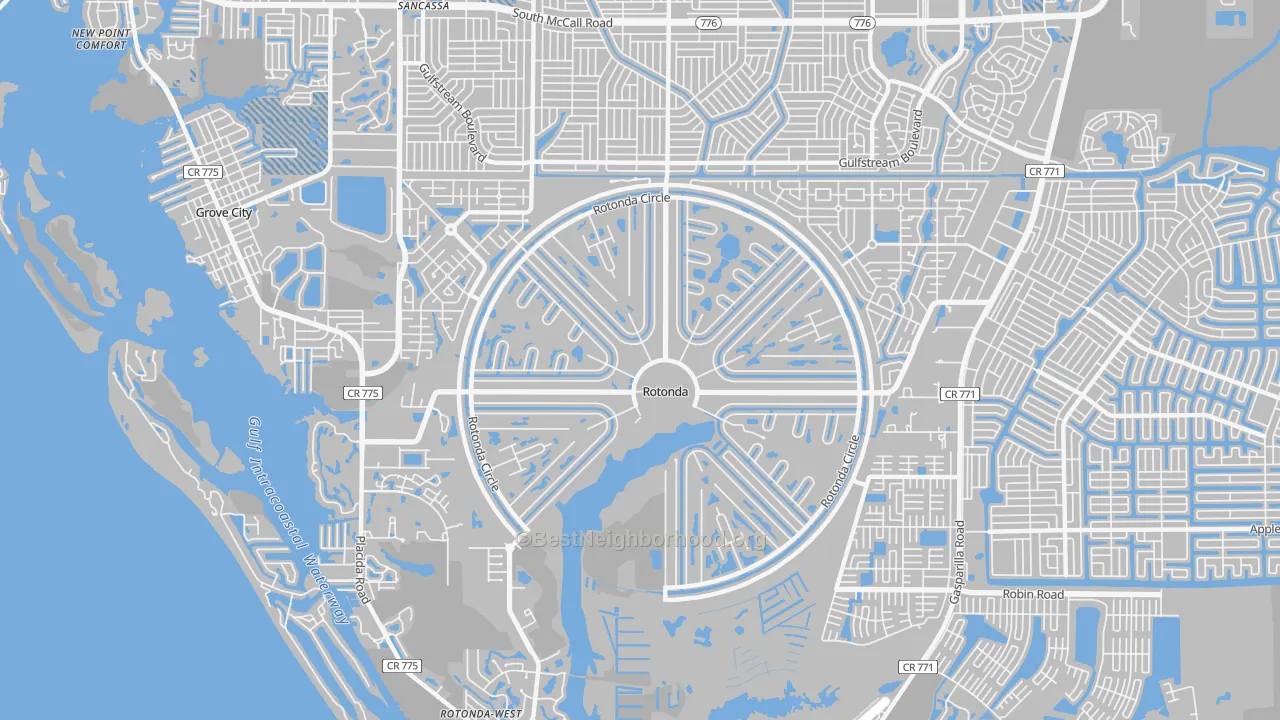 Transit Grade map of 33947, FL