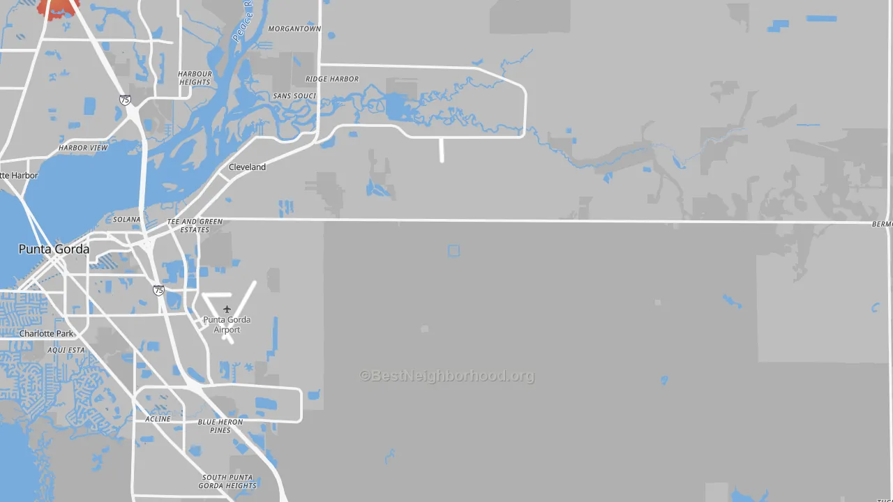 Transit Grade map of 33982, FL