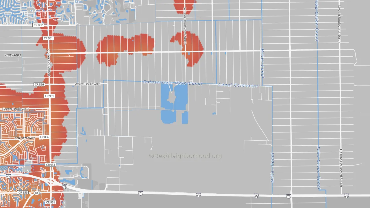Transit Grade map of 34117, FL